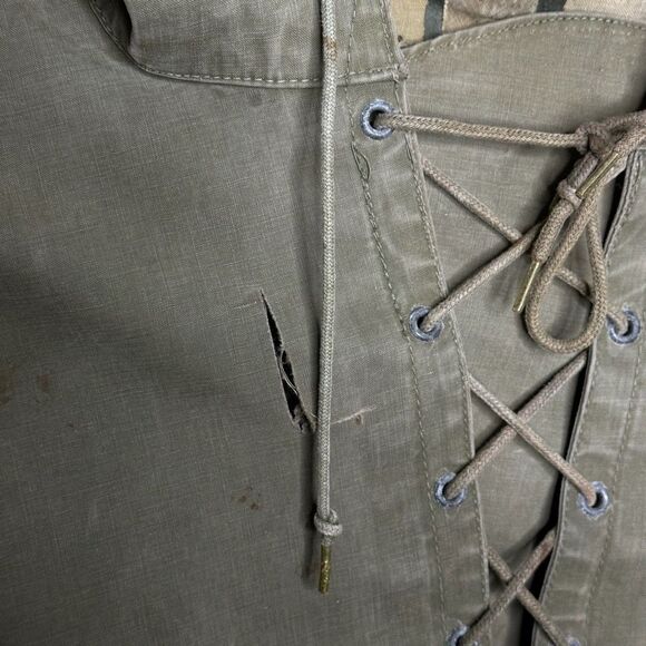 Vintage 1940s WW2 USN Navy Foul Weather Anorak Deck Pullover Jacket Medium - Picture 3 of 12